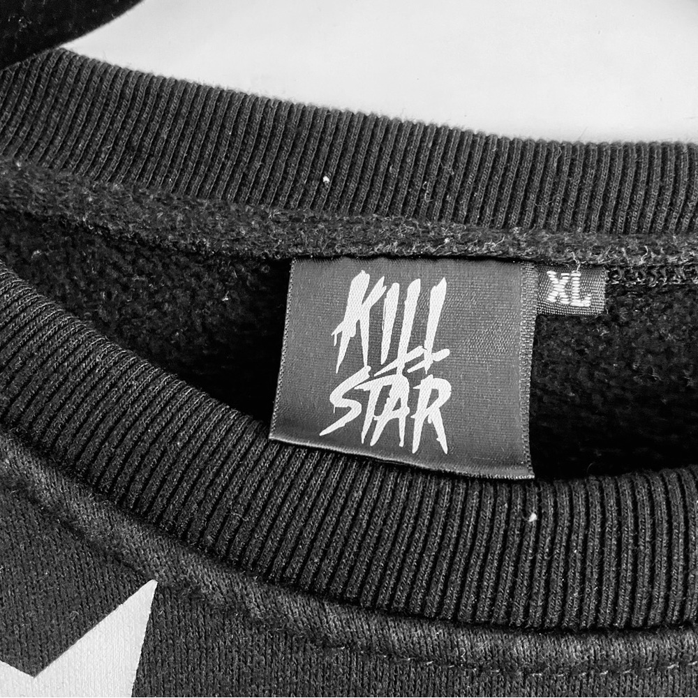 Kill Star Sweatshirt XL Unholy 13 Stars Thick Cotton Gothic Emo Alt Fashion Cult - Picture 3 of 5
